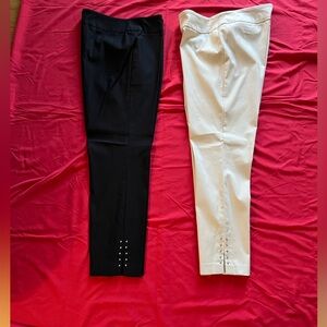 Studio Works lot of Two Taupe & Black Apparel Pants